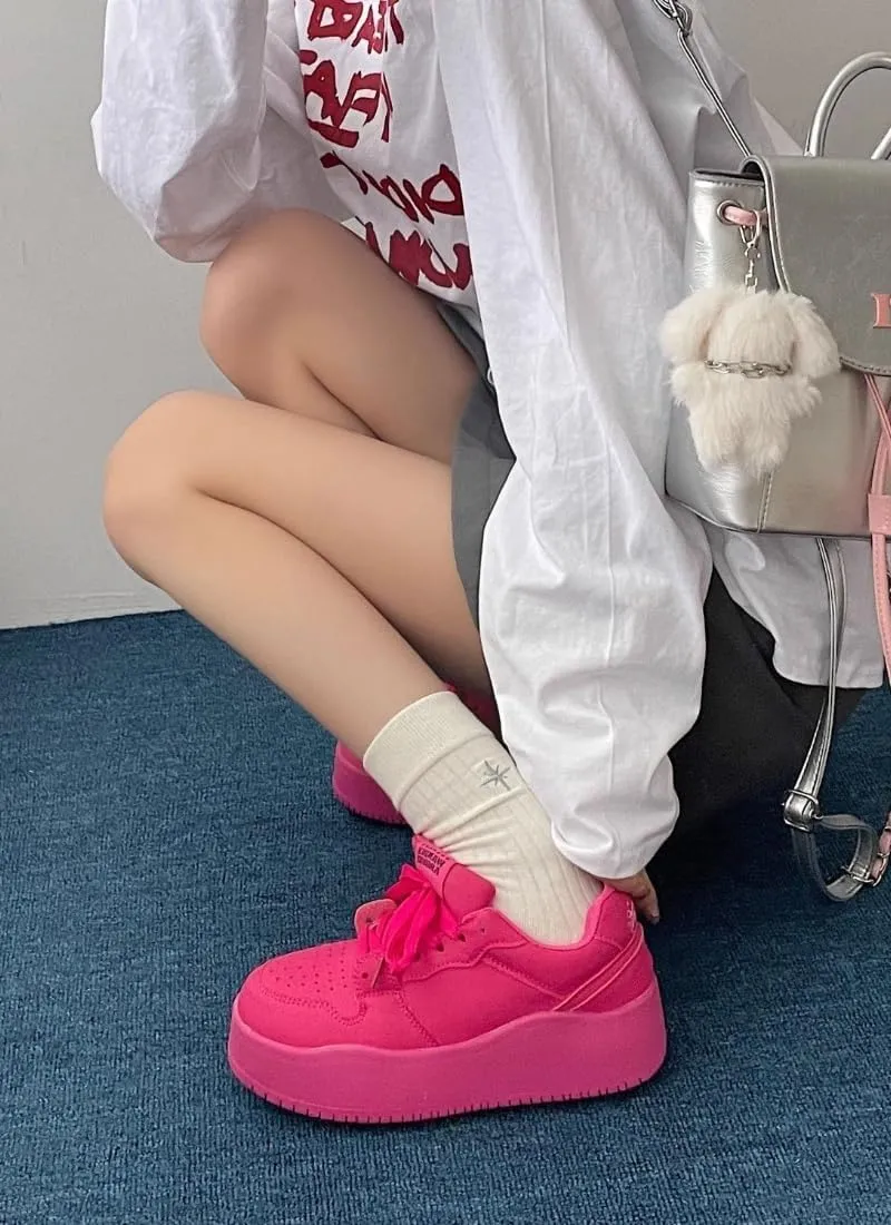Women's Multicolor Walking Shoes Comfortable Non-Slip Breathable Height-Increasing Workout Sneakers