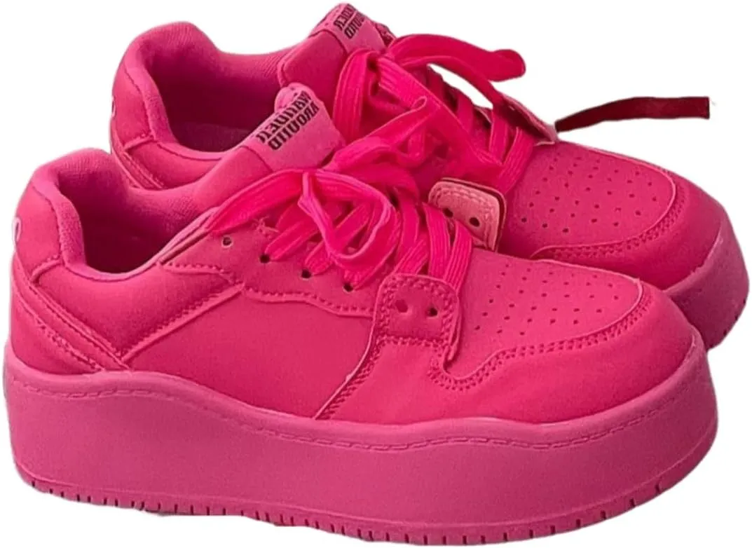 Women's Multicolor Walking Shoes Comfortable Non-Slip Breathable Height-Increasing Workout Sneakers