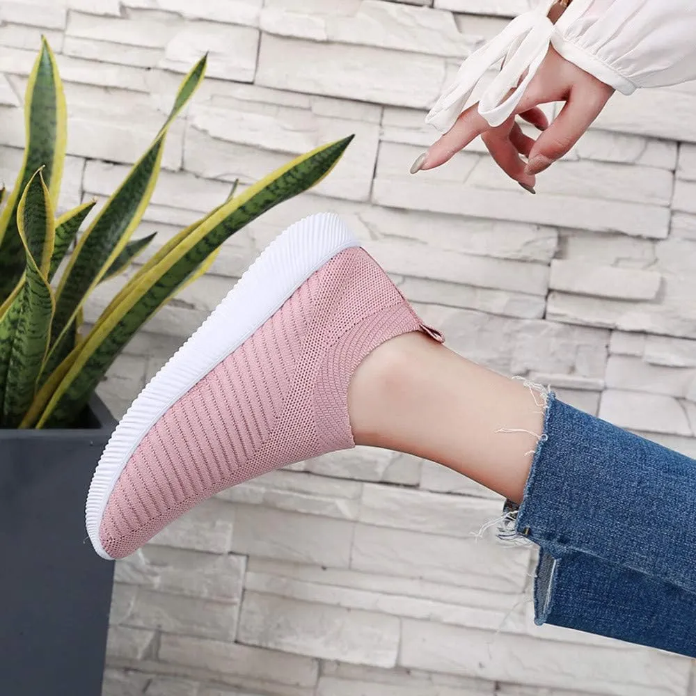 Womens Orthopedic Slip On Sneakers Walking Shoes with Arch Support Comfortable Casual Loafers Plantar Fasciitis Relief Foot Heel Pain Diabetic