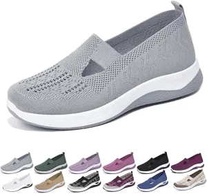 Women's Orthopedic Walking Shoes - Lightweight, Loose Fit, Breathable, Mesh-Comfortable, Soft Soled, Wide & Bulky Sneakers