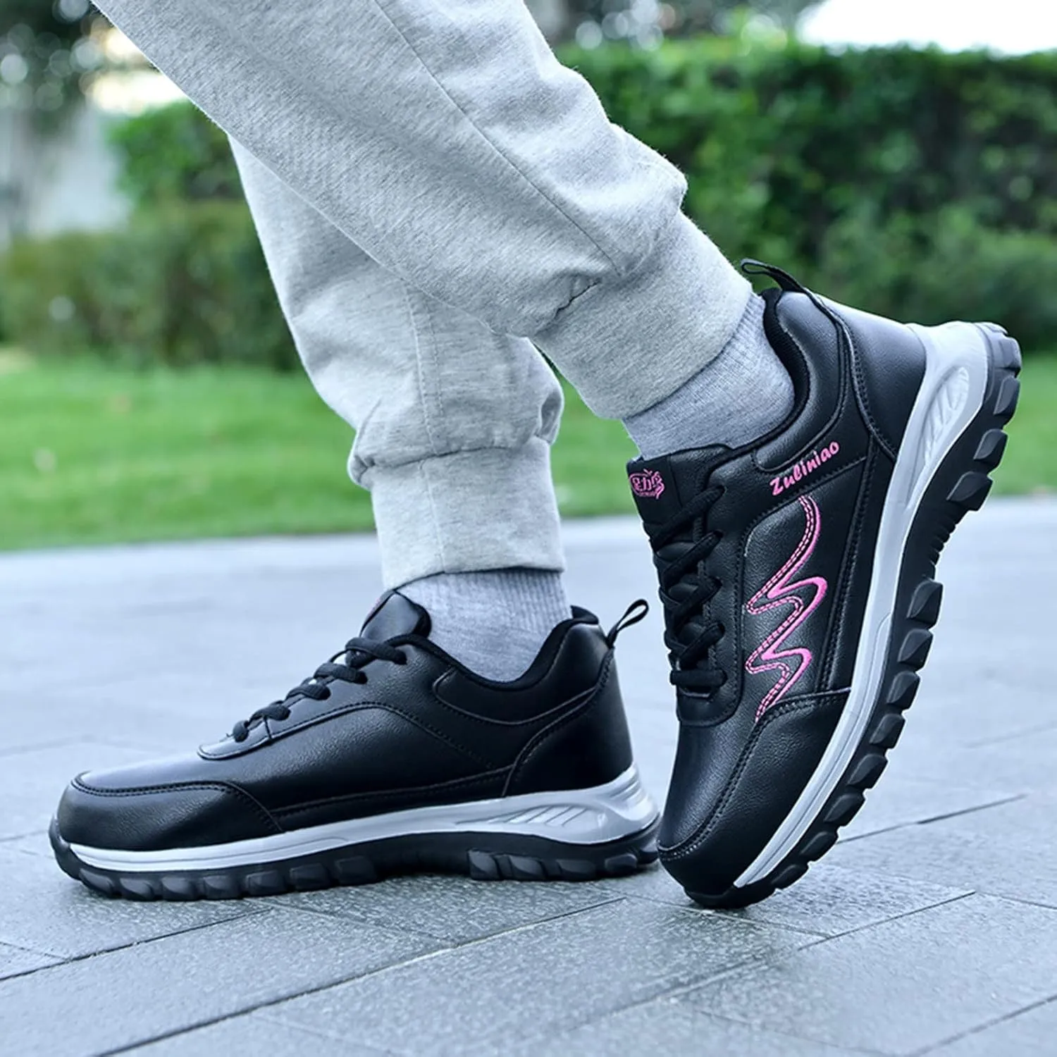 Womens Orthopedic Walking Shoes Non Slip Comfortable Breathable Workout Gym Sports Shoes Canvas Slip on Shoe