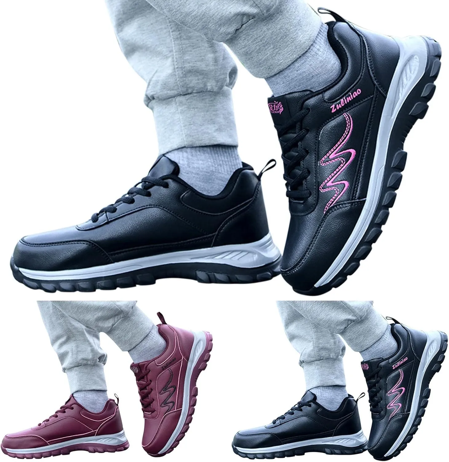 Womens Orthopedic Walking Shoes Non Slip Comfortable Breathable Workout Gym Sports Shoes Canvas Slip on Shoe