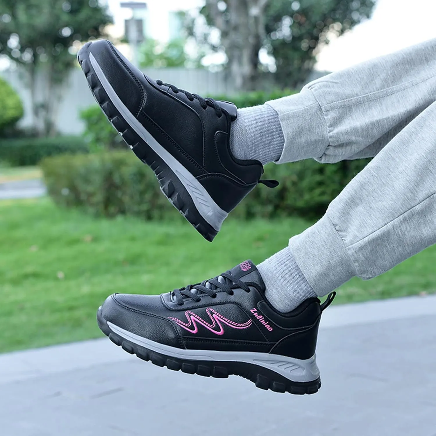 Womens Orthopedic Walking Shoes Non Slip Comfortable Breathable Workout Gym Sports Shoes Canvas Slip on Shoe