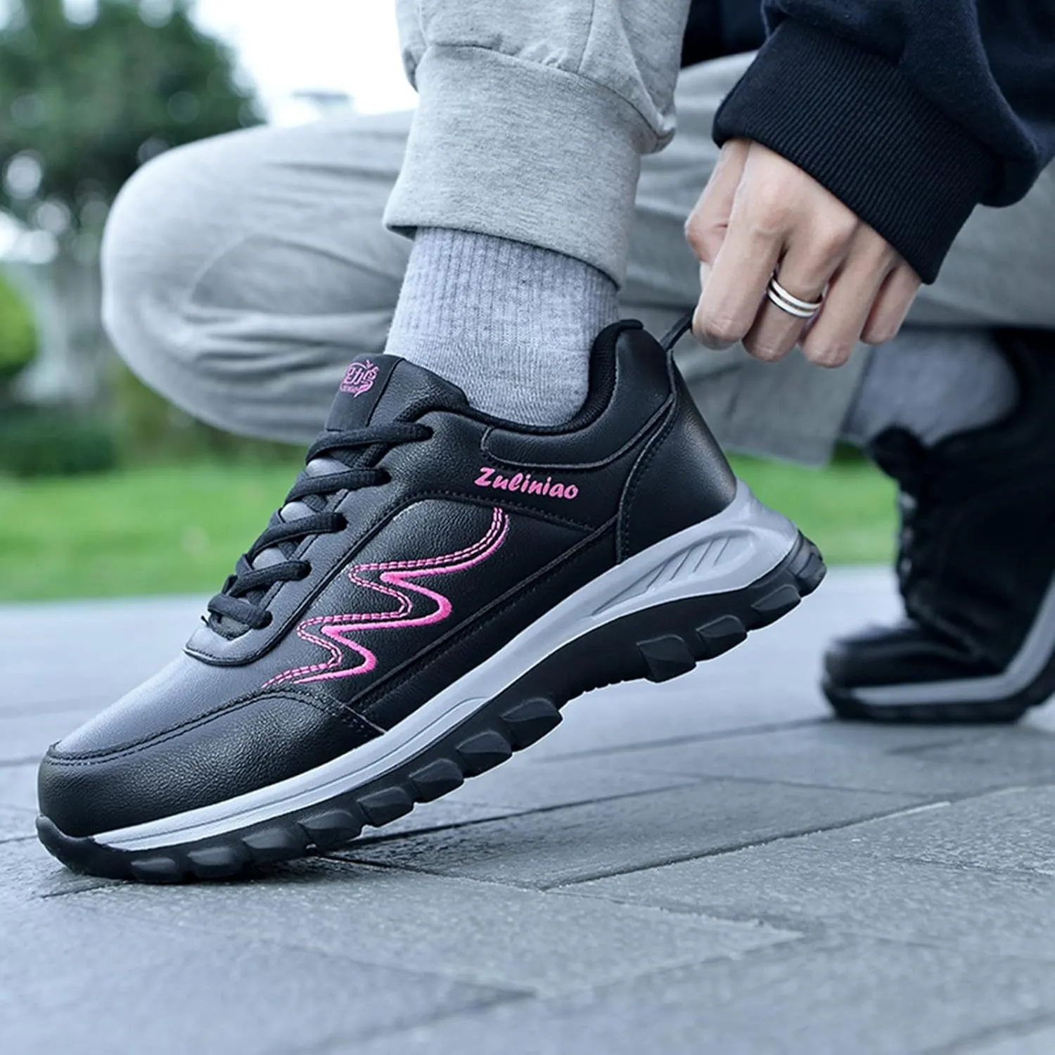 Womens Orthopedic Walking Shoes Non Slip Comfortable Breathable Workout Gym Sports Shoes Canvas Slip on Shoe