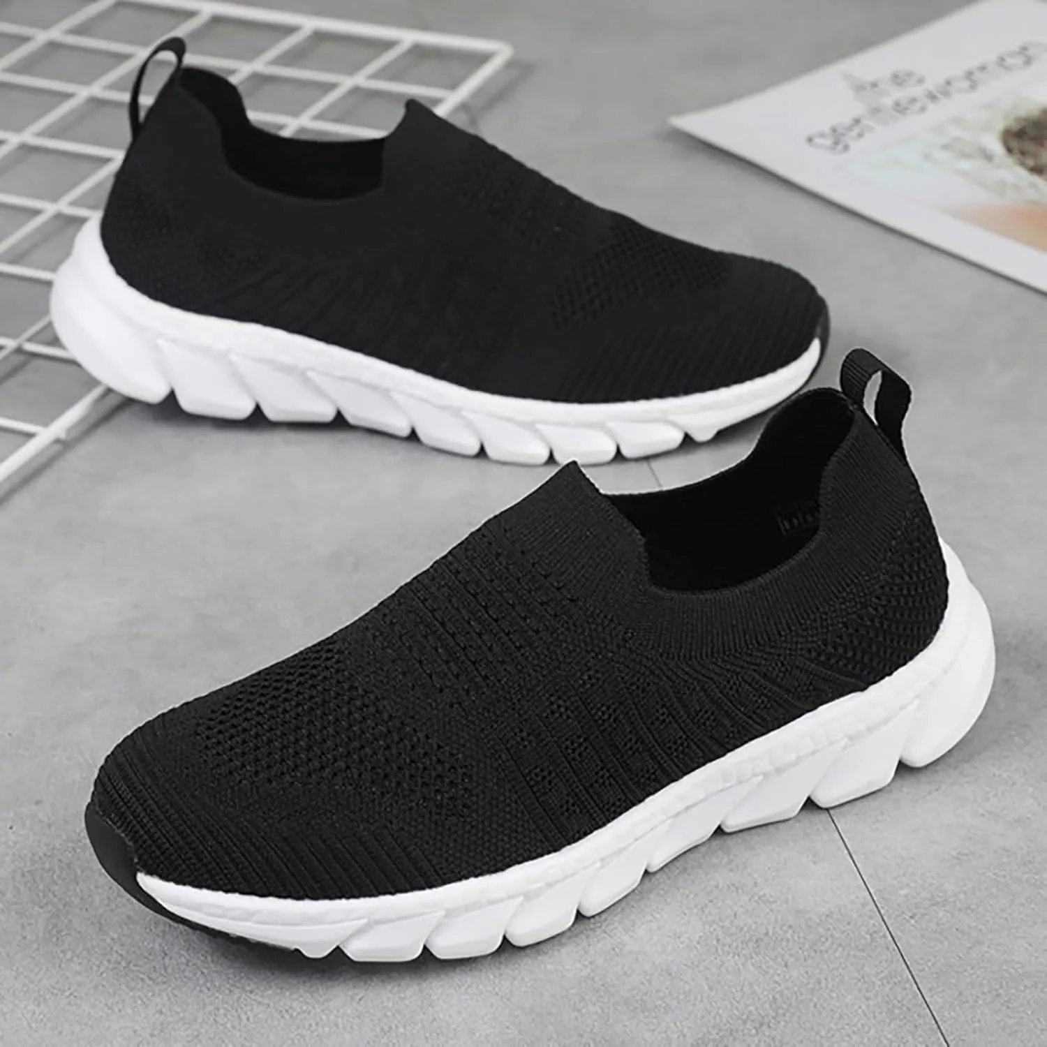 Womens Running Shoes Lightweight Tennis Shoes Non Slip Mens Running Shoes Dressy Women's Shoes Casual Fashion Sneakers White Tennis Shoe Trainers Shoe