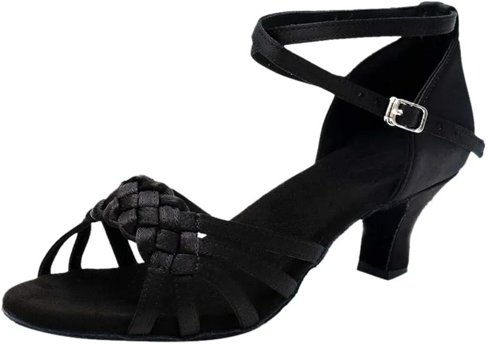 Womens Sandals Size 9.5 Women's Prom Ballroom Latin Dance Shoes Square Dance Shoes Wedge Heels Teen Girls