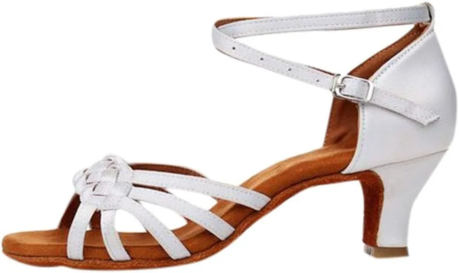Womens Sandals Size 9.5 Women's Prom Ballroom Latin Dance Shoes Square Dance Shoes Wedge Heels Teen Girls