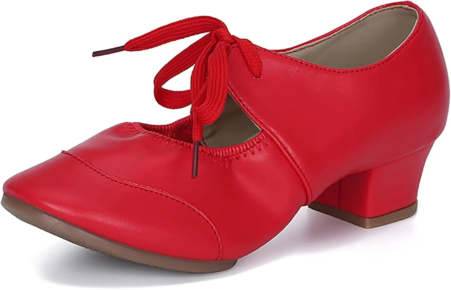 Women's Satin Latin Dance Shoes Professional Ballroom Salsa Practice Performance Dancing Shoes Sandals