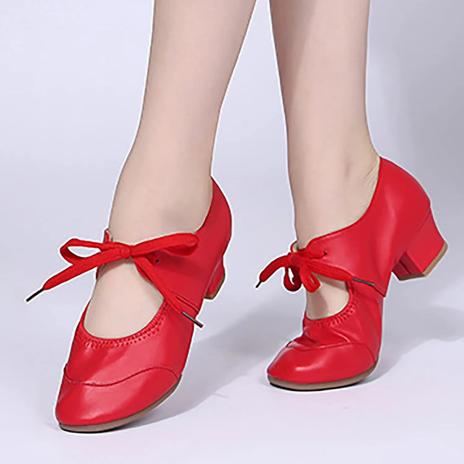 Women's Satin Latin Dance Shoes Professional Ballroom Salsa Practice Performance Dancing Shoes Sandals