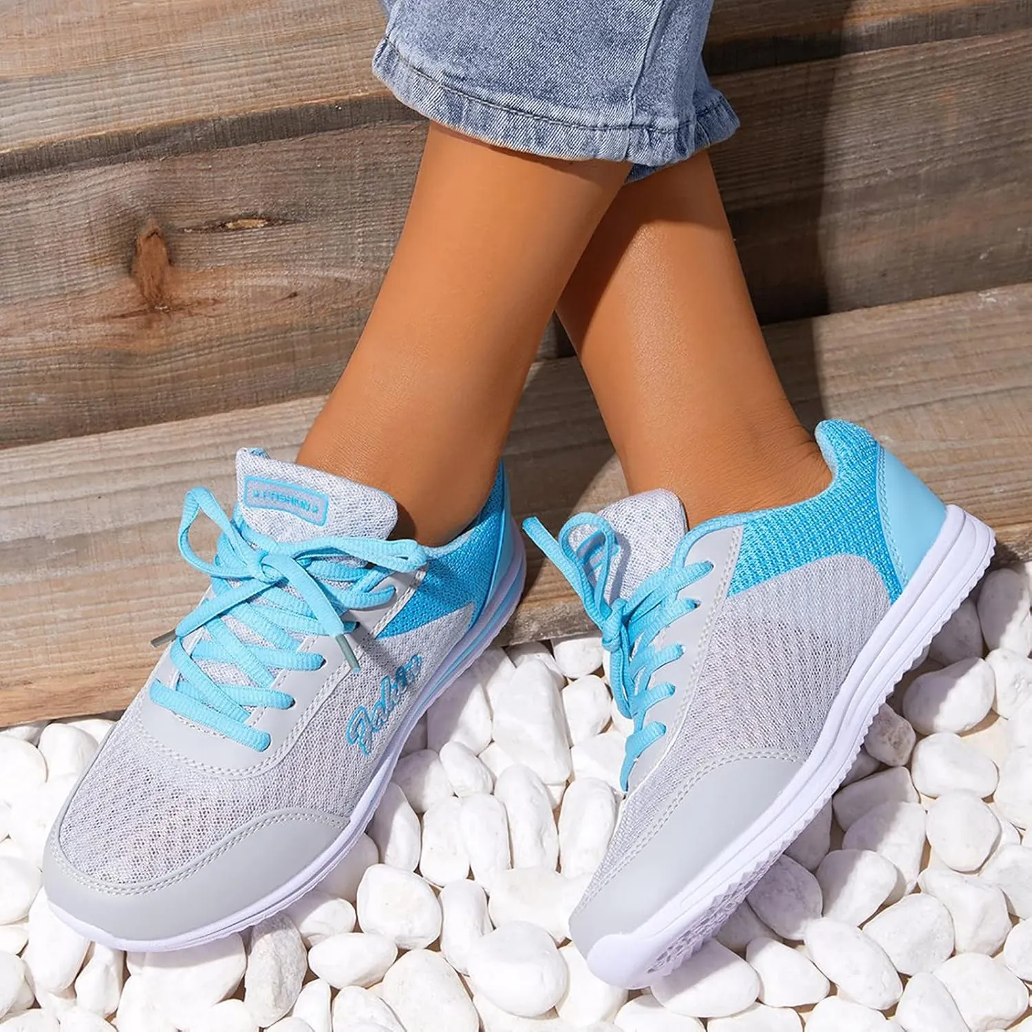 Womens Slip on Walking Shoes Comfort Lightweight Breathable Running Shoes for Women Jogging Woman Shoes Casual Platform Sneakers Steel Toe Tennis Shoe Trainers Shoe
