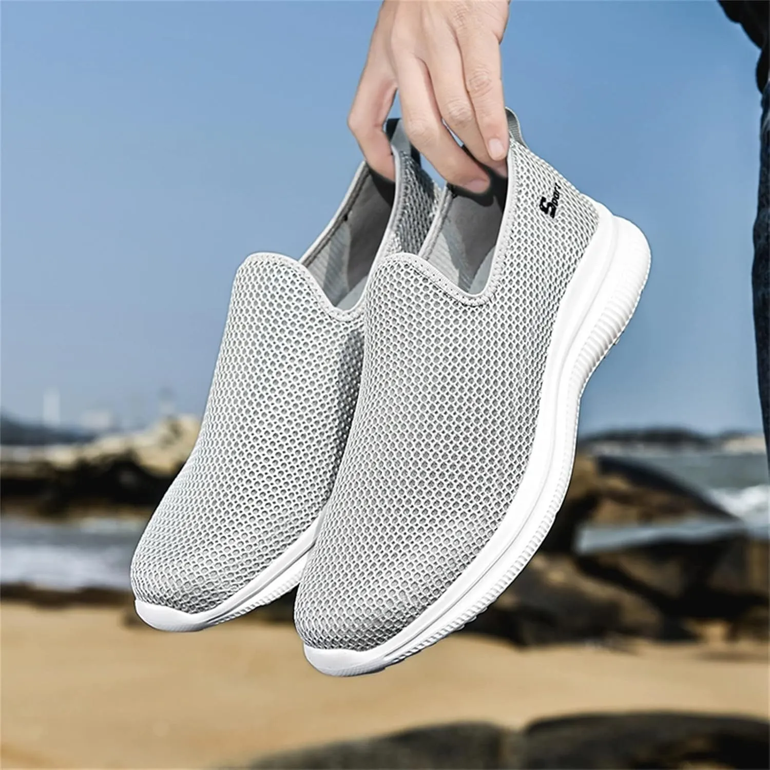 Womens Slip On Walking Shoes Lightweight Breathable Non Slip Non Slip Work Shoes Women Casual Women's Casual Shoes Waterproof Sneakers Tennis Shoe Cross Trainer Shoe