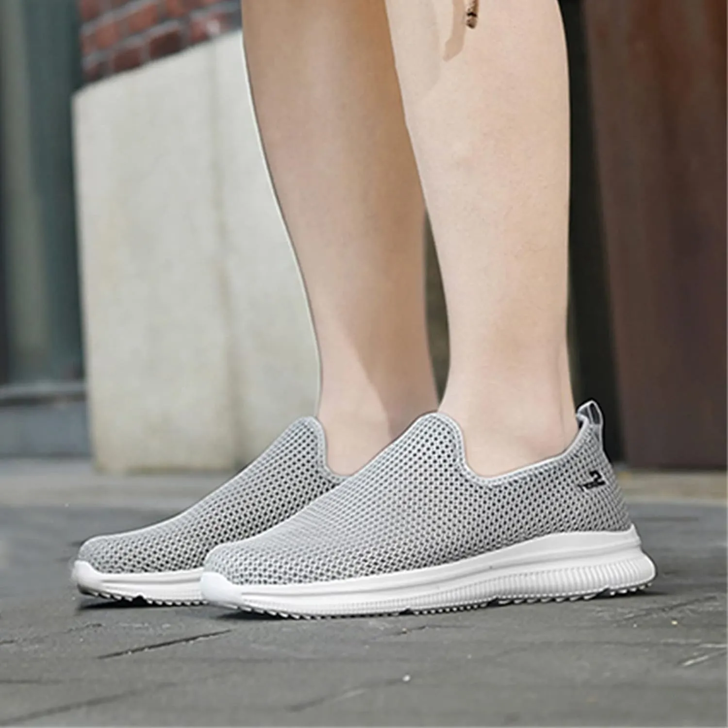 Womens Slip On Walking Shoes Lightweight Breathable Non Slip Non Slip Work Shoes Women Casual Women's Casual Shoes Waterproof Sneakers Tennis Shoe Cross Trainer Shoe