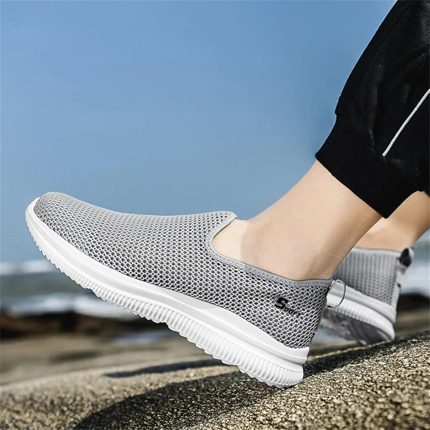 Womens Slip On Walking Shoes Lightweight Breathable Non Slip Non Slip Work Shoes Women Casual Women's Casual Shoes Waterproof Sneakers Tennis Shoe Cross Trainer Shoe