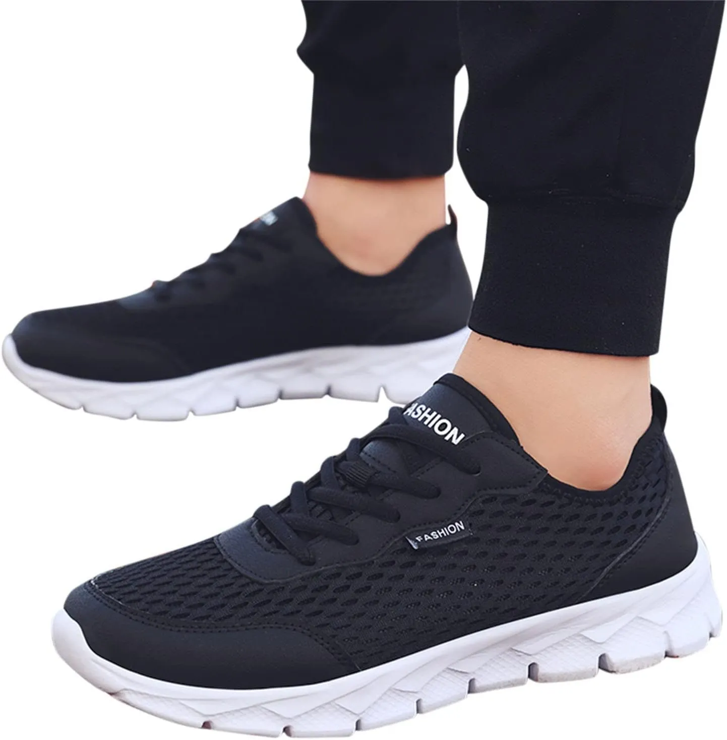 Womens Sneakers Air Cushion Running Shoes Lace Up Non Slip Work Shoes Women Lightweight Casual Shoes Men Shoes Sneakers Platform Tennis Shoe Cross Trainer Shoe