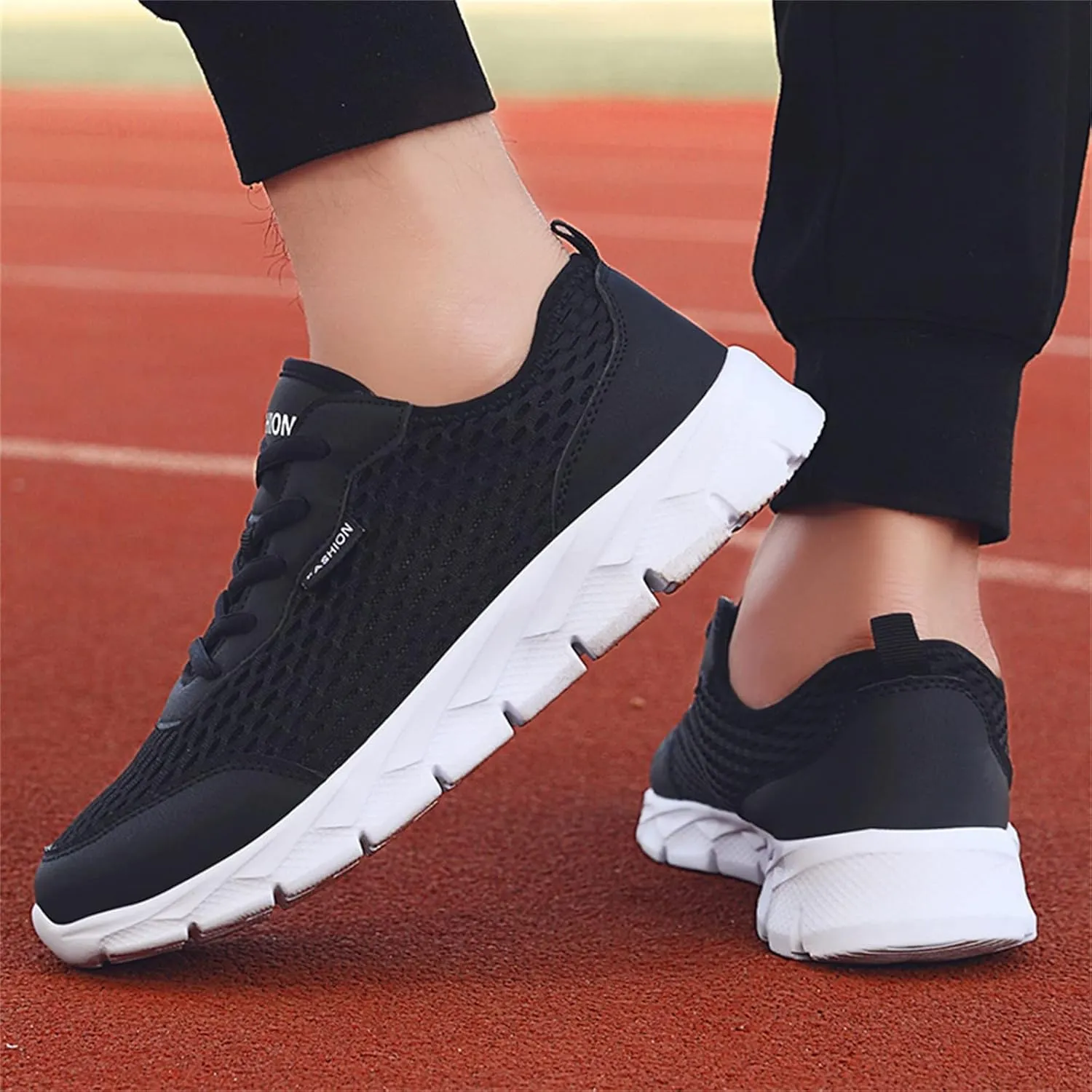 Womens Sneakers Air Cushion Running Shoes Lace Up Non Slip Work Shoes Women Lightweight Casual Shoes Men Shoes Sneakers Platform Tennis Shoe Cross Trainer Shoe